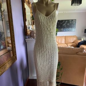 BEADED CROCHET DRESS